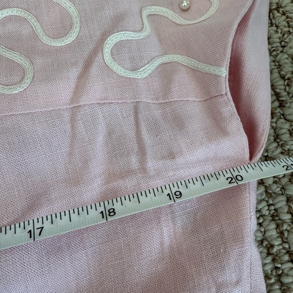 Vintage Talbots Donna Ricco Blush Embroidered Midi Dress - Picture 7 of 10